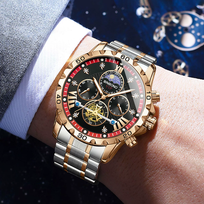 Luxury Tourbillon Moon Phase Automatic Men’s Watch