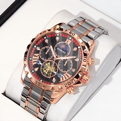 Luxury Tourbillon Moon Phase Automatic Men’s Watch